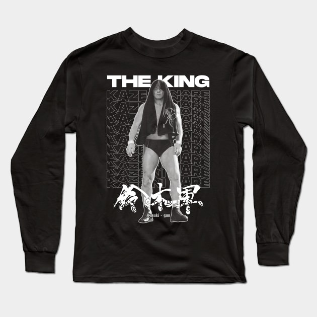 Minoru Suzuki - KAZE NI NARE Long Sleeve T-Shirt by marchofvenus